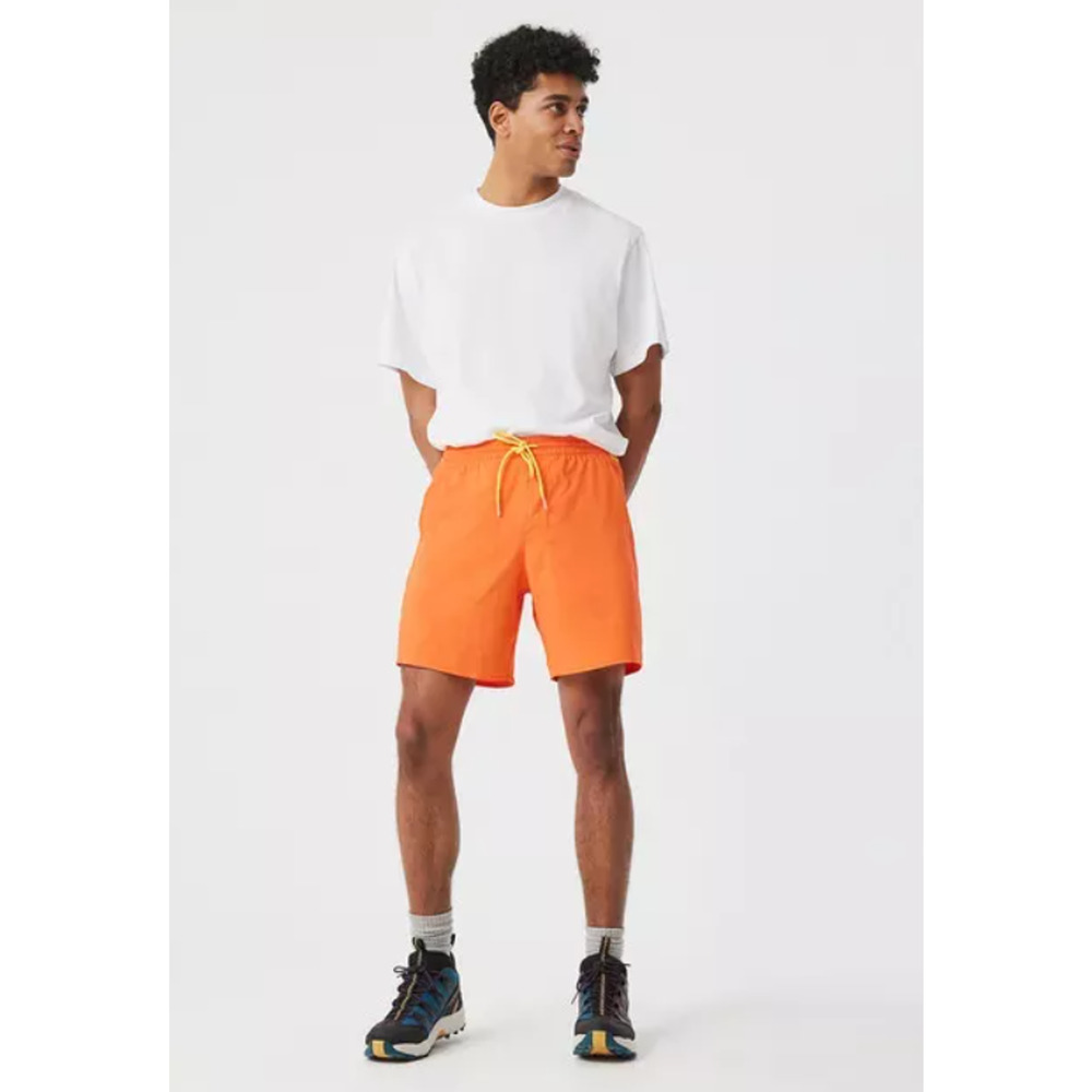OUTDOOR VOICES Men's SolarCool 7" Beach Short XS Hibiscus Orange Mesh Liner NWT - Picture 2 of 9